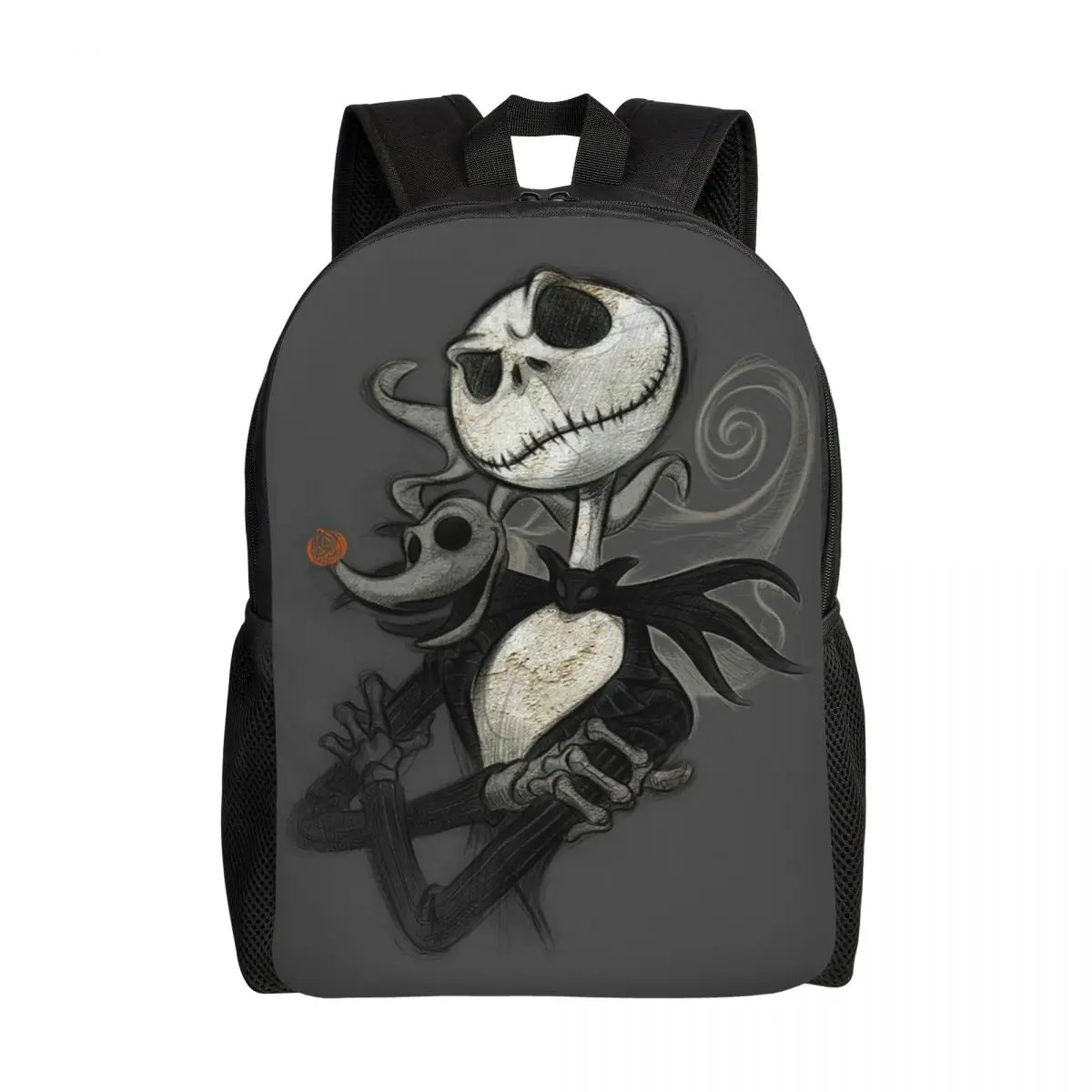 Custom Nightmare Before Christmas Confident Backpacks for Men Women Waterproof College School Bag Print Bookbags