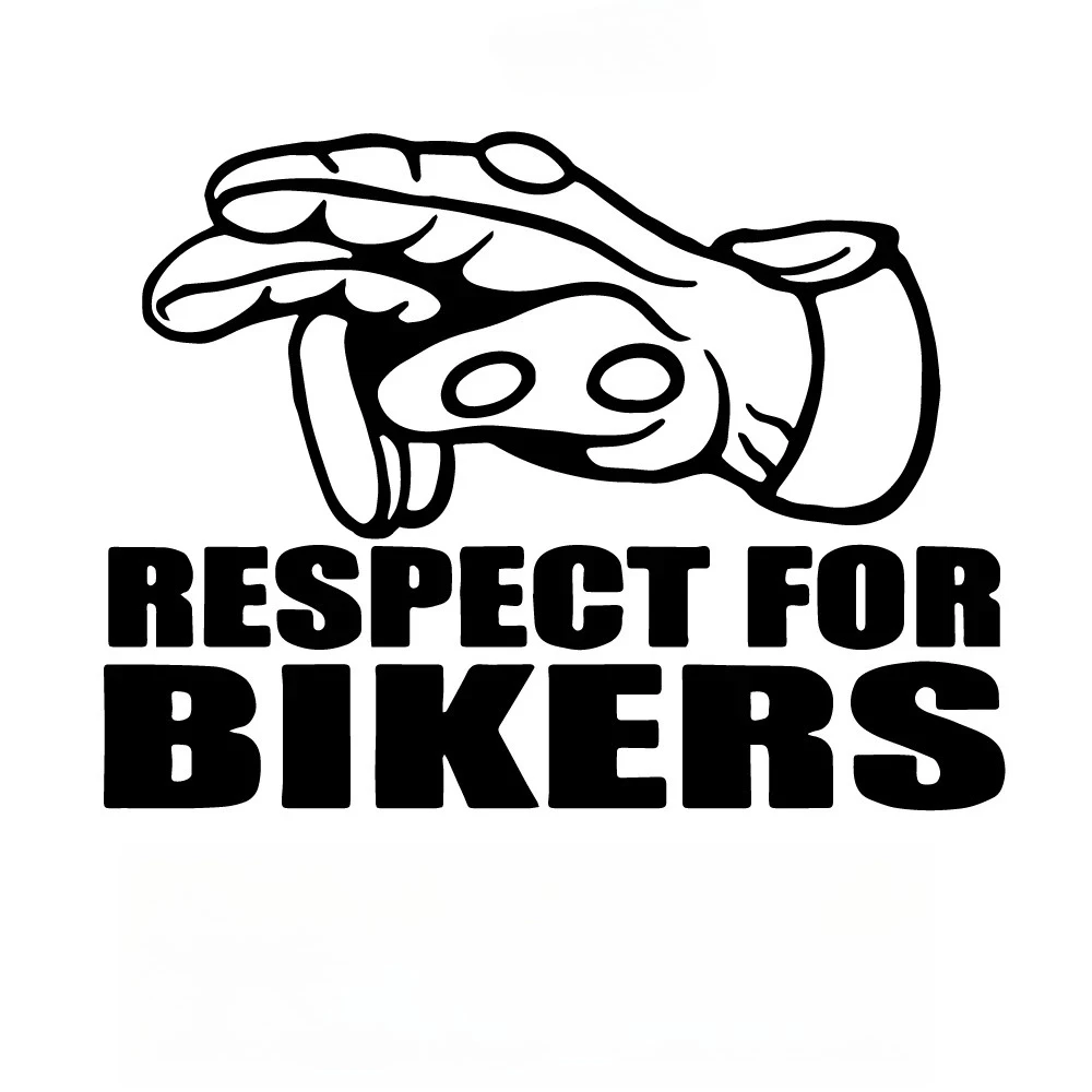 Art Design Respect For Bikers  Car Stickers Interesting  Car Stickers Decals Also used for motorcycles, cars, laptops