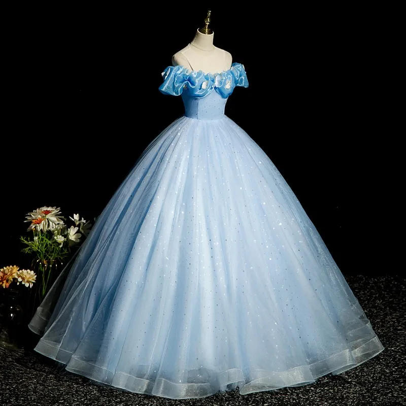 Vestidos de quinceañera con lentejuelas y estrellas para mujer, brillante vestido de fiesta, vestido clásico de mariposa para baile de graduación, dulce, personalizado