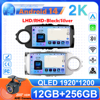 2Din Android 14 For Toyota Yaris LHD RHD 2012-2017 Auto Radio Multimedia Video Player GPS Navigation Carplay Car Stereo DSP DVD