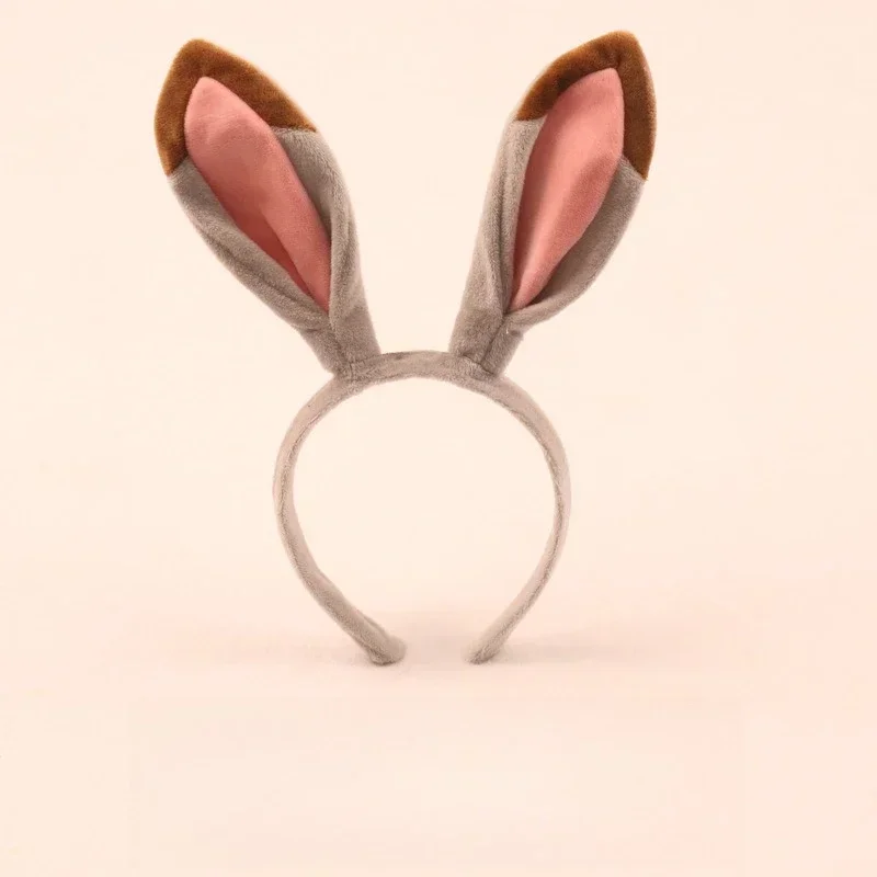 Zootopia Stirnband Judy Nick Niedliches Cartoon-Design Modisches Stirnband zum Waschen des Gesichts und für Fotos Weiches Plüsch-Haarband Mädchen-Haaraccessoire – Detail 4