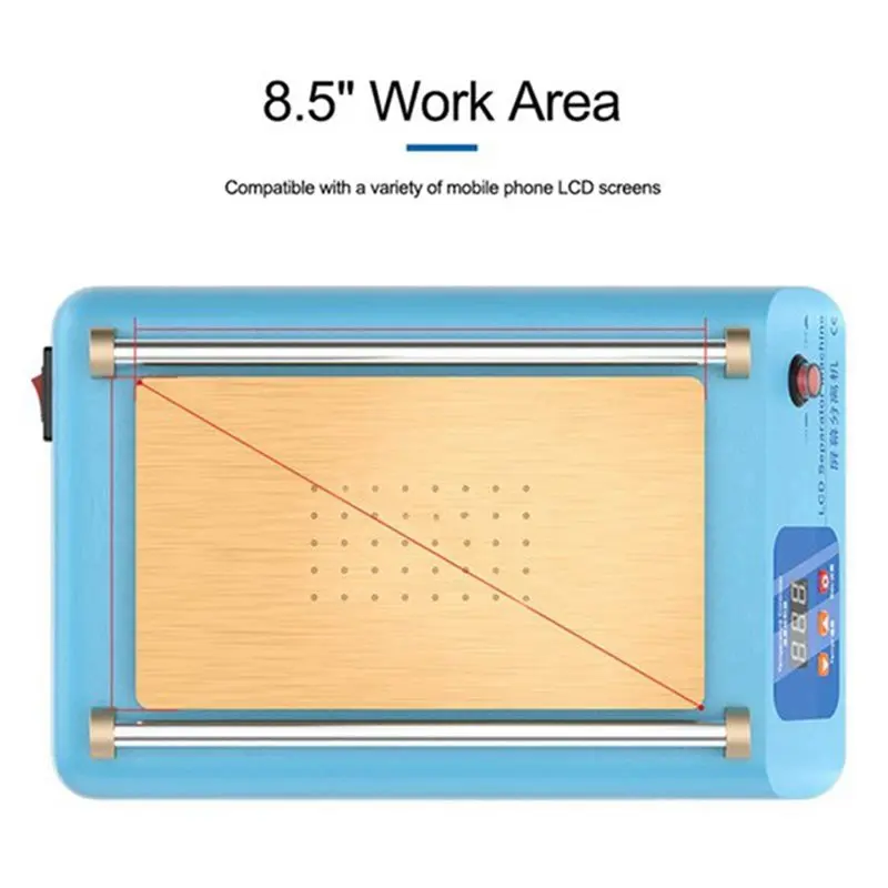 AT93-فاصل شاشة الهاتف يدعم فصل شاشة LCD أقل من 8 بوصات لدرجة الحرارة المعدلة من 50 إلى 130 ° C الولايات المتحدة التوصيل #6