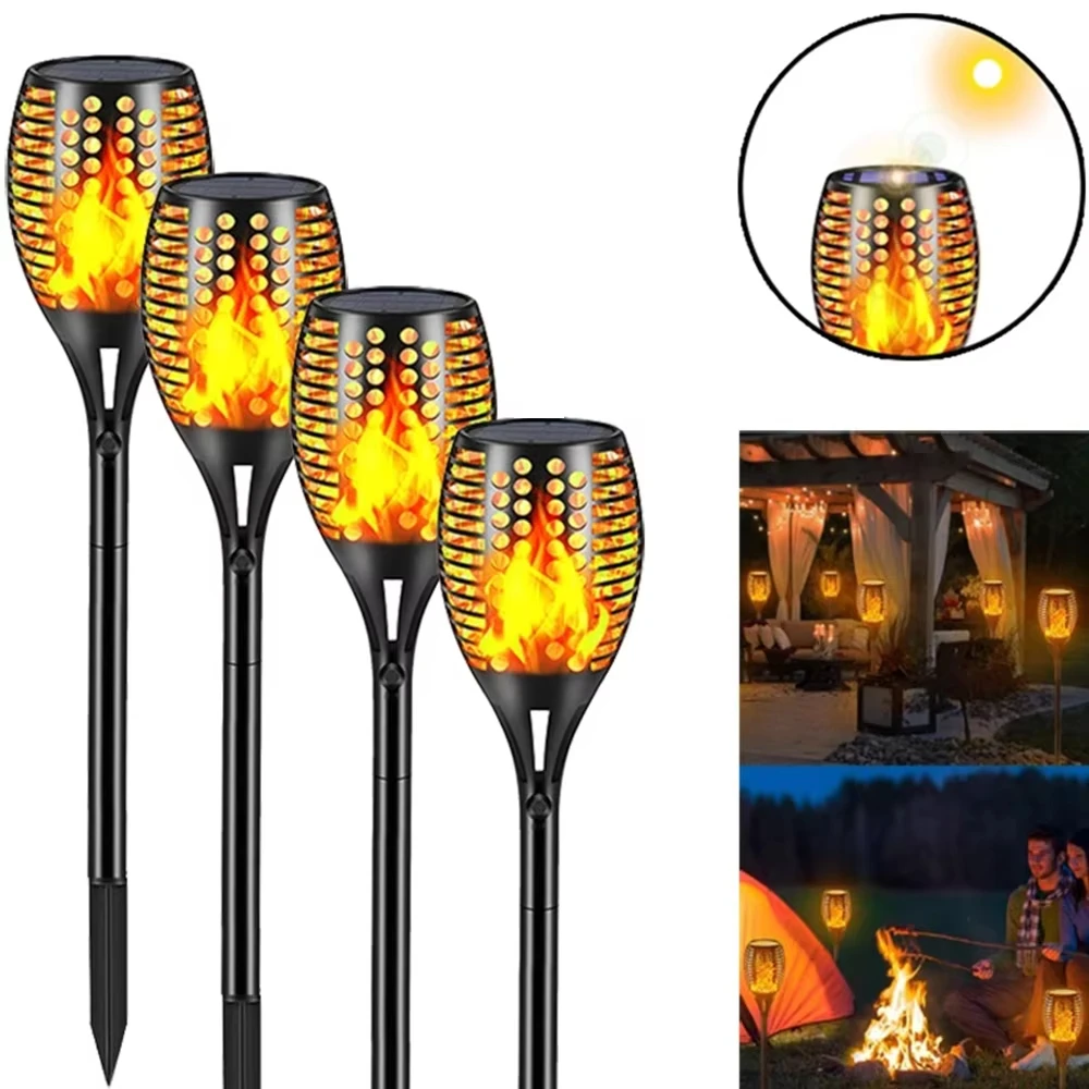 

12LED Solar Flame Light Flickering IP65 Waterproof Lamp Outdoor Induction Garden Courtyard Ground Insertion Decoration Lantern