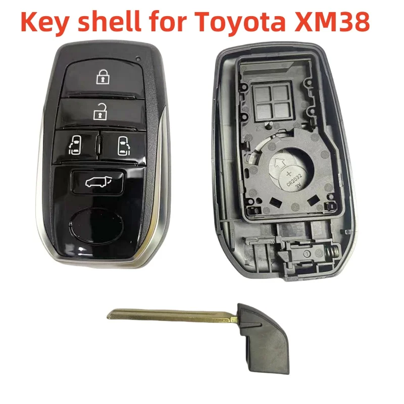 5 Buttons Car Smart Key Shell Keyless Shell XSTO20EN Case for Toyota New Alphard Vellfire Original PCB for Xhorse XM38 Remote