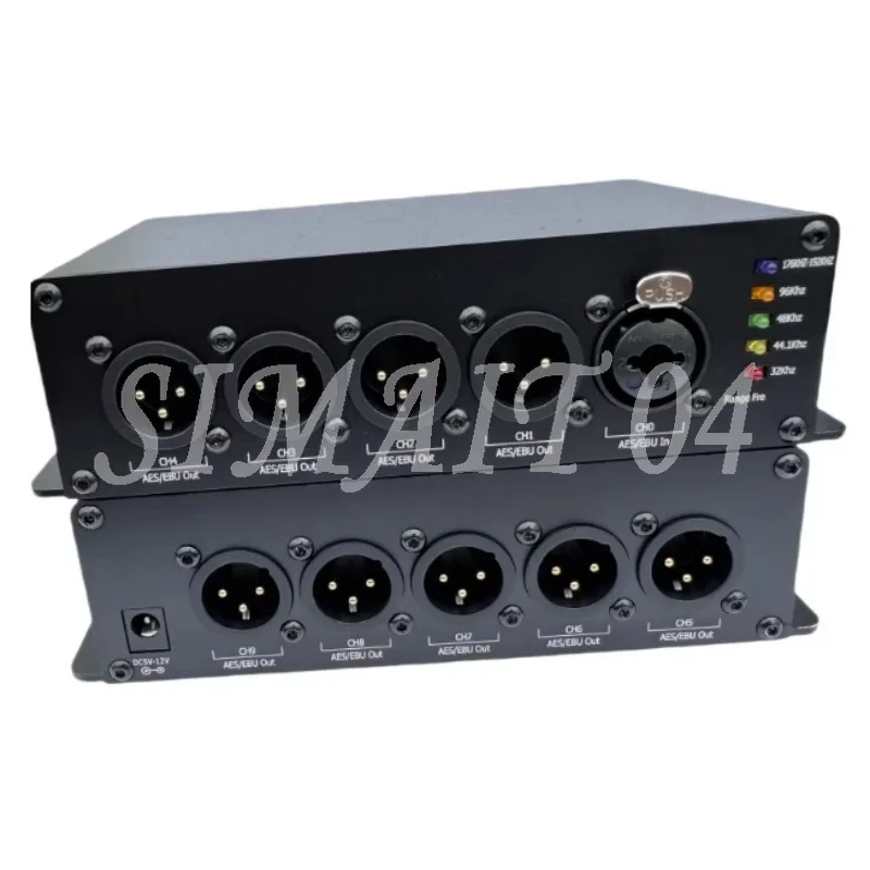 AES Digital Audio Splitter Support 32Khz-192Khz Sample Rate AES/EBU Splitter Support AES3