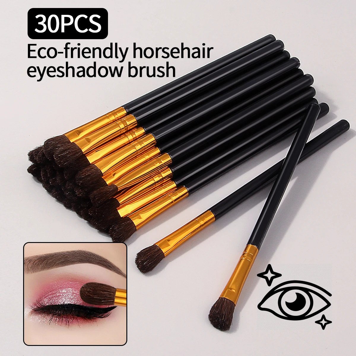 Kit de 30 pinceaux de maquillage professionnels, pinceau correcteur, pinceau à paupières, poils doux, pinceau estompeur, outils de maquillage cosmétique pour le visage