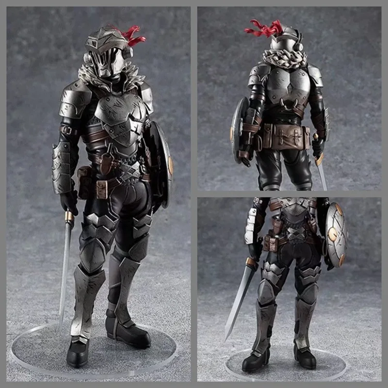 17cm Goblin Slayer Action Figure Handmade Gk Pop Up Parade Goblin Killer Hunter Adventurer Anime Model Black Collectible Toys