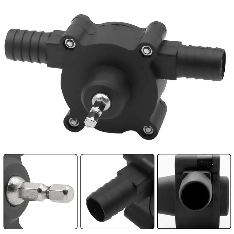 Bomba de taladro eléctrico portátil, Mini bombas de transferencia de líquido autocebantes de mano, bomba de agua de fluido de aceite diésel,