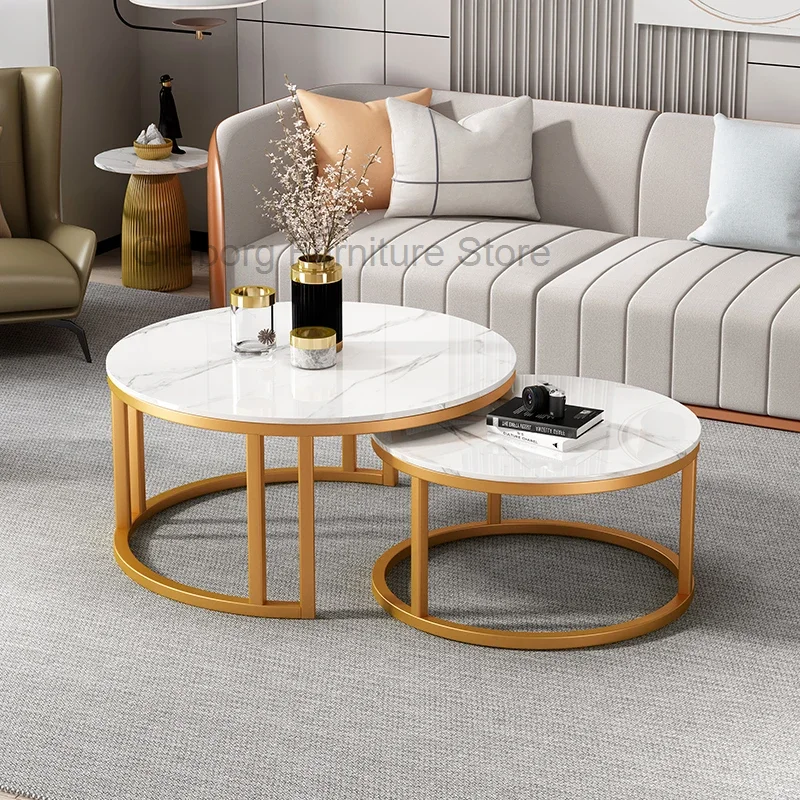 

Console Stretchable Tables Basses Side Nordic Marble Tables Round Luxury Mesas De Centro Para Sala Bedroom Furniture ZLXP