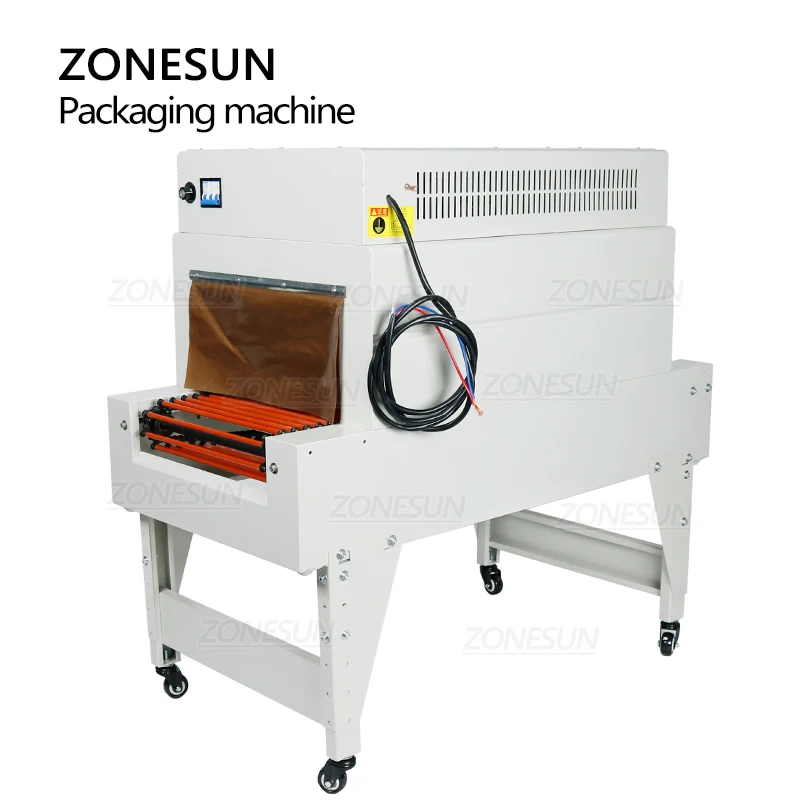 ZONESUN-máquina de embalaje de película termorretráctil, embalaje de cosméticos, libro, CD de alimentos, tarjeta de galletas