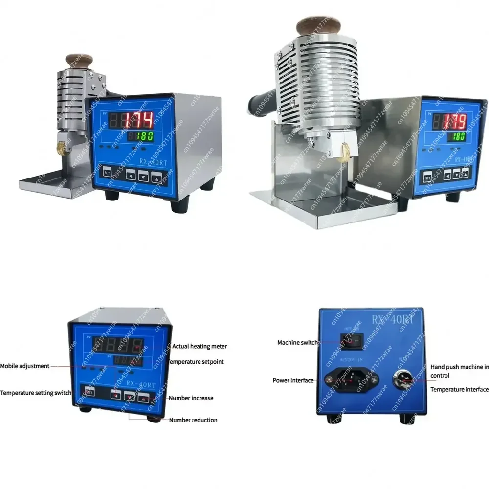 Small Handheld Manual Hot Melt Adhesive Roller Coater Pressure-Sensitive Granules Gluing Machine For Cartons
