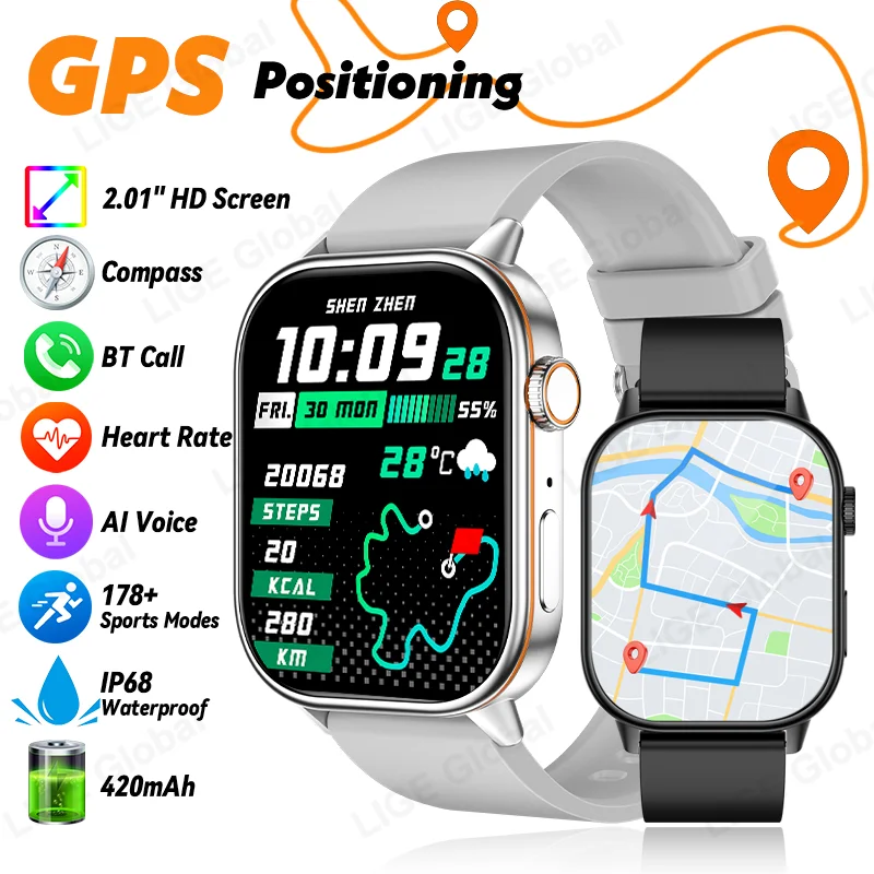 LIGE Watch GPS Smartwatch 2.01