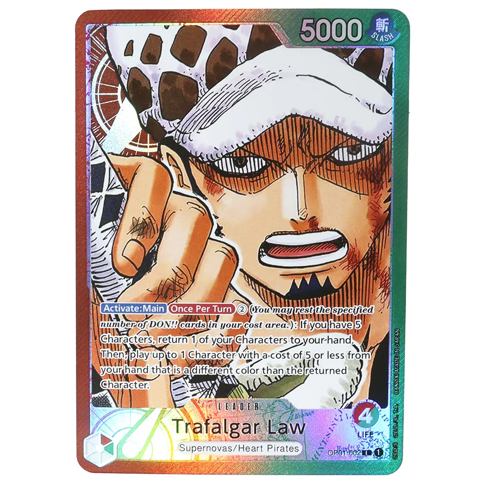 

Anime One Piece OPCG Frosted laser Game Cards Supernovas, Revolutionary Awmy Poster Replica Japanese Game Anime Collection Cards
