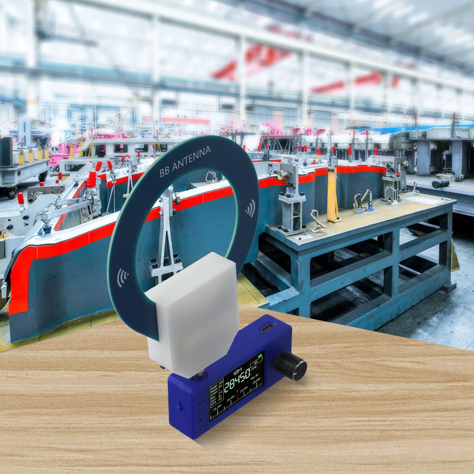 

Compact Design of the Miniature SI4732 radio receiver supporting multiple frequencies along With a wide band antenna