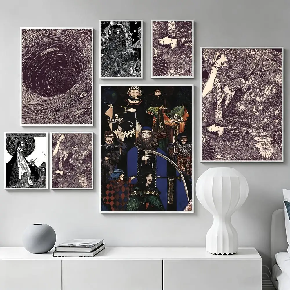 Artist H-Harry Clarke Poster Premium Art Wall Decor, Simple Ornament for Living and Leisure Areas