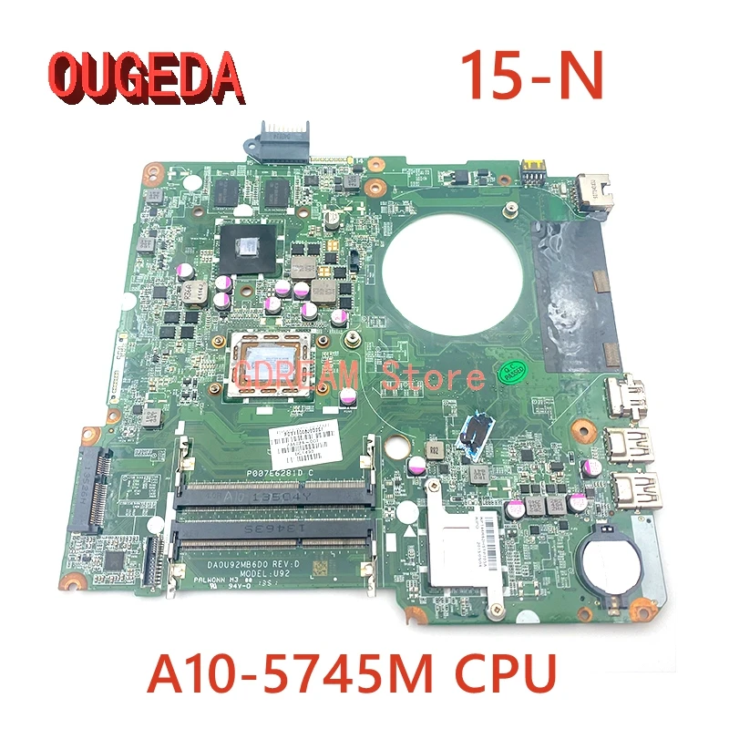 OUGEDA DA0U92MB6D0 734824-501 734824-001 For HP Pavilion 15-N 15z-N 15Z-N100 15Z-N200 Laptop Motherboard A10-5745M CPU 8670M GPU