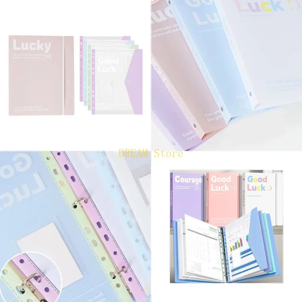 

Clear Binders Document Folders with Holders Cover For A4 Paper Adjustable Page Capacity Durability Office School best sale