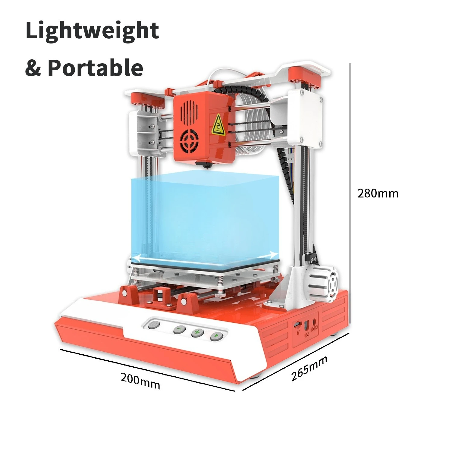 Small Mini 3D Printer Home Teaching Desktop Portable 3D Printer