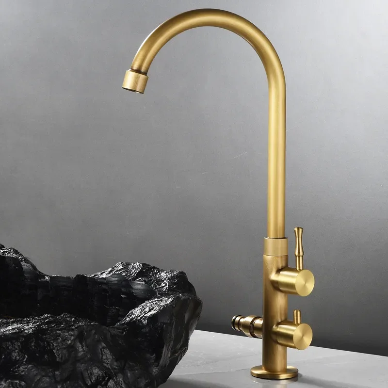 

Outdoor Faucet Antique Garden Brass Single Gold Double Function Black Tall Outdoor For Marble Tap Deck Mounted