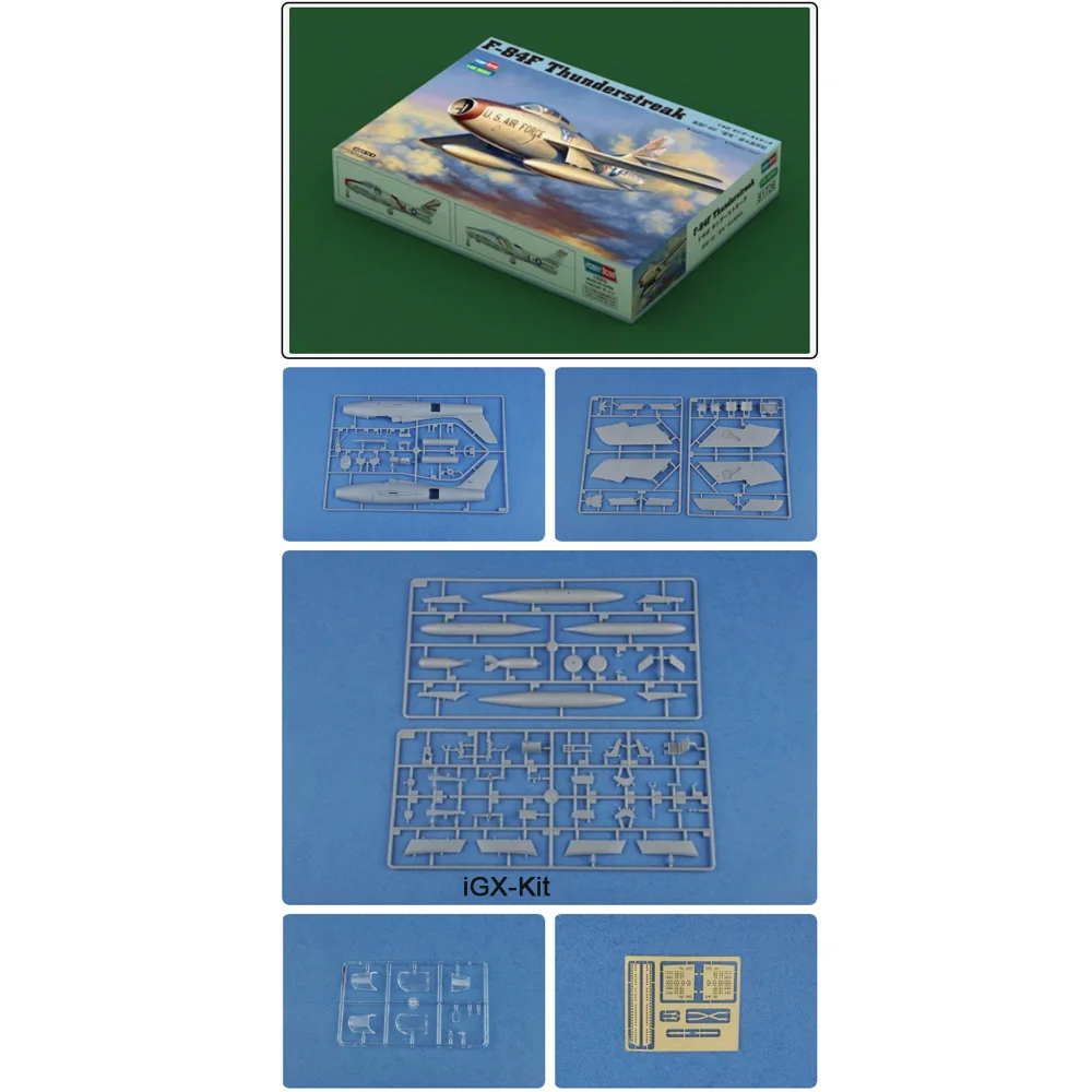 

HobbyBoss 81726 1/48 Scale US F84 F-84 F84F F-84F Thunderstreak Fighter Plane Airplane Plastic Assembly Model Building Kit