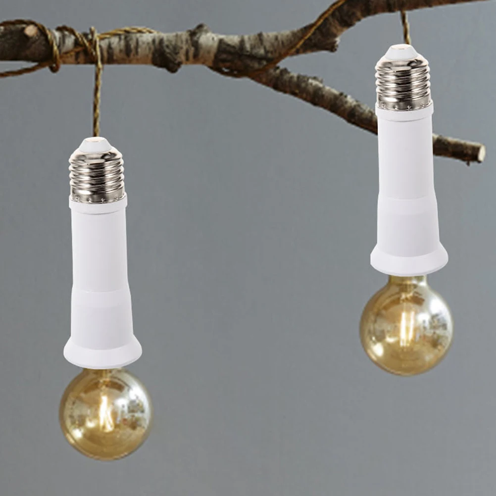 

3Pcs Light Base Adapter E27 to E27 Compact Size Simple Structure for Safe Lighting in Various Rooms Light Socket Extender