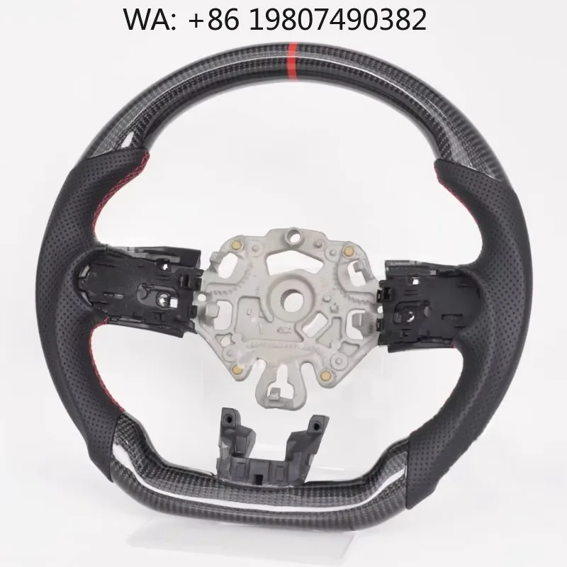 

LED Forged Carbon Fiber Steering Wheel Custom Competition Sport Style For Compact High Performance Auto