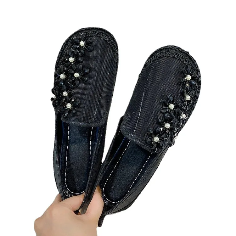 Trampki siatkowe damskie markowe buty platforma Rhinestone buty damskie oddychające modne błyszczące róże 2025 Casual TPR bawełna Fa