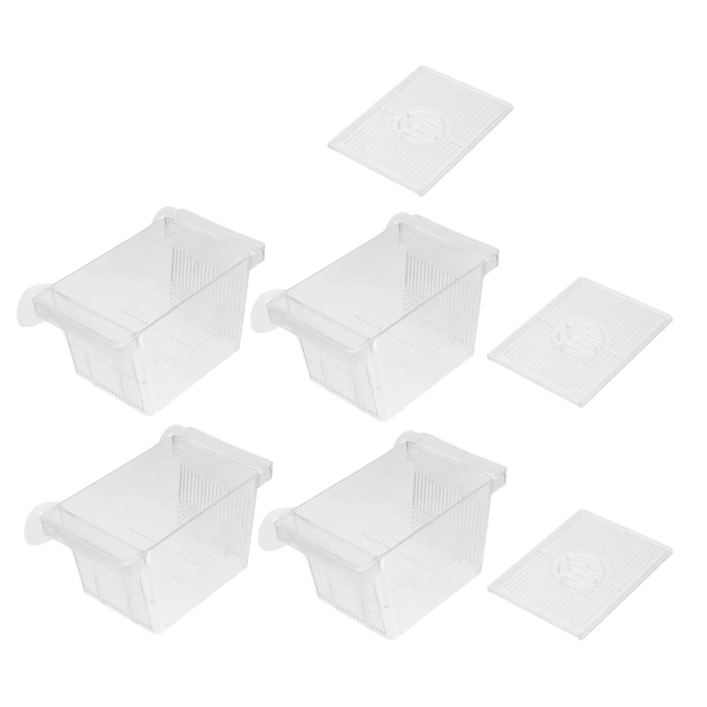 

4pcs Fish Fry Breeding Box Separator Incubator Case for Aquarium Tank Transparent Floating Isolation Container Pet Supplies