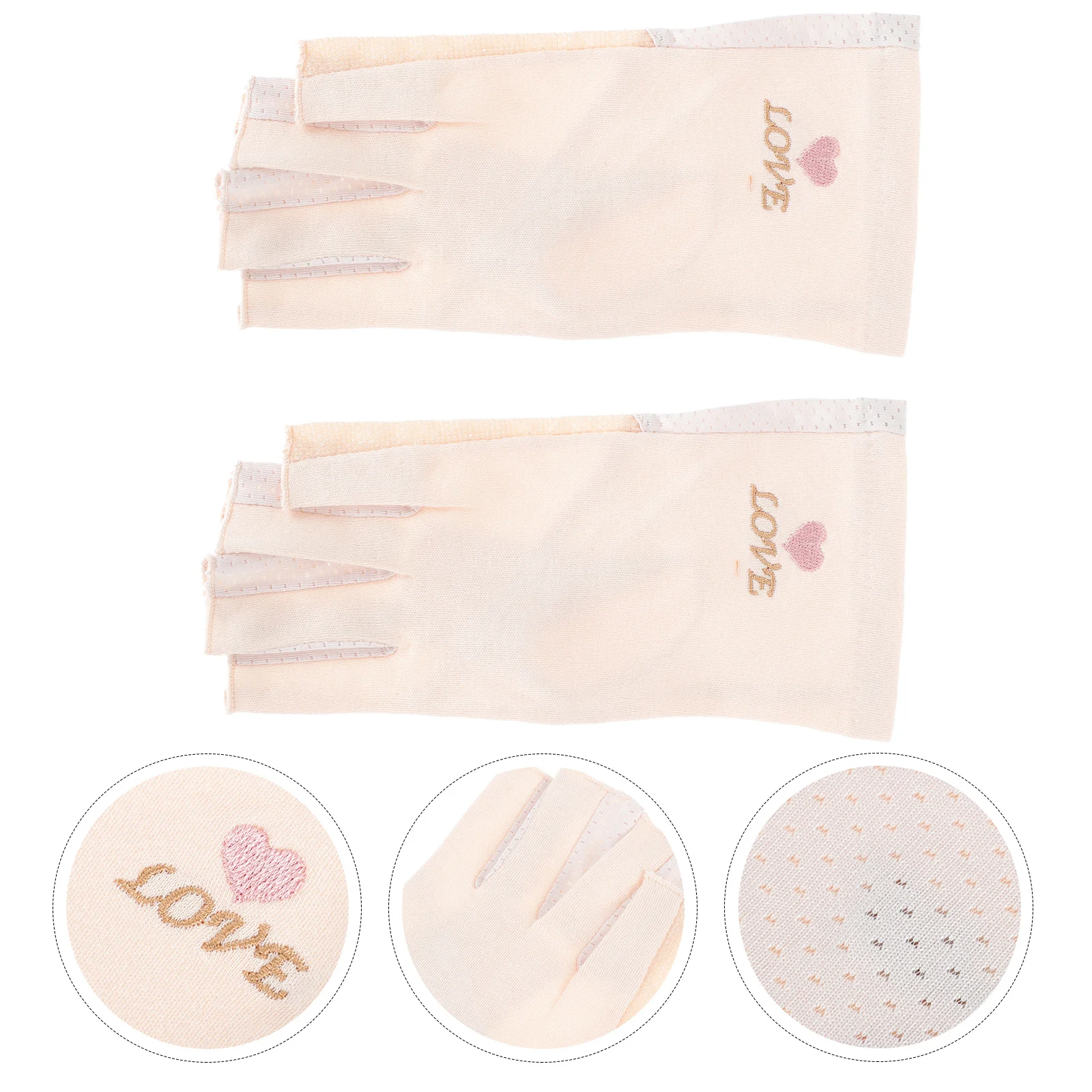 1 قطعة 1 زوج قفازات حماية رقيقة مرنة تنفس مسمار الفن مانيكير الأشعة فوق البنفسجية مصباح ميت خفيفة الوزن يمكن ارتداؤها Uv قفازات اليد مانيكير