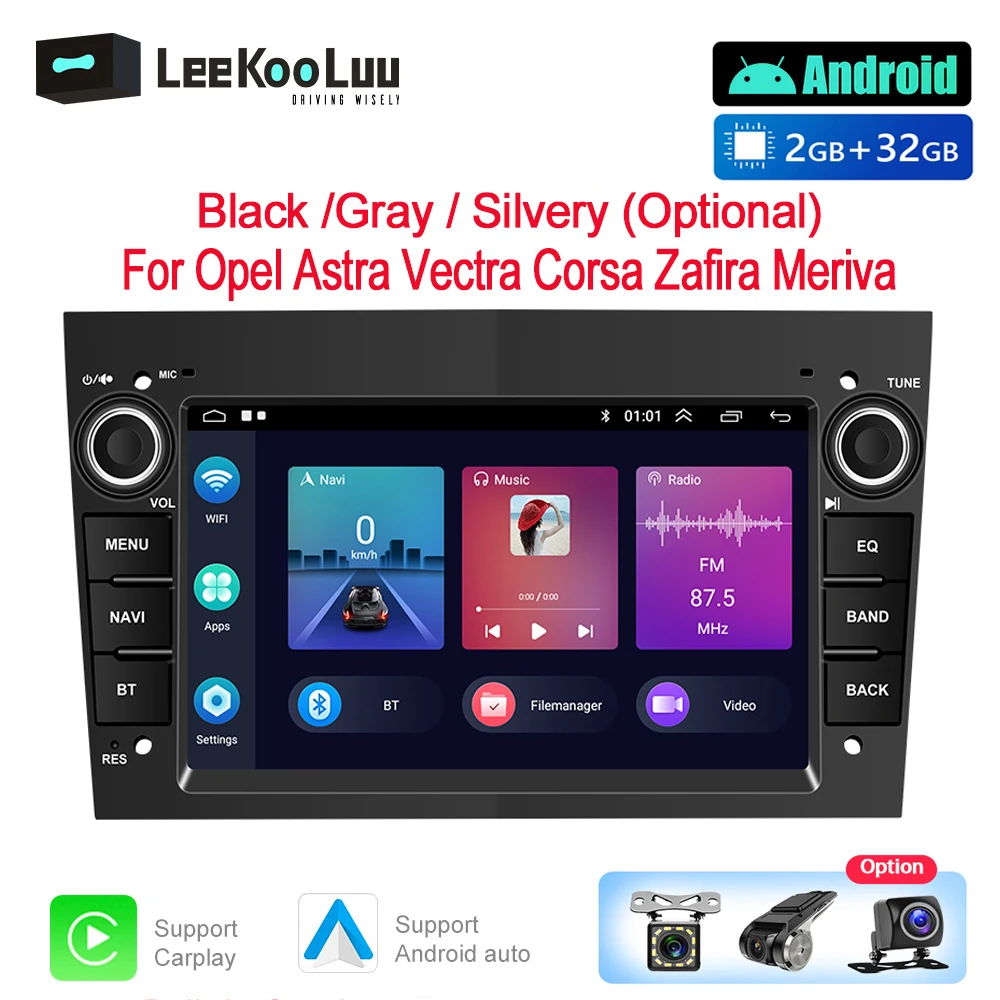 

Автомагнитола LeeKooLuu, мультимедийный плеер на Android, с GPS, для Opel Astra J H Vauxhall Vectra Antara Zafira b Corsa, типоразмер 2 Din