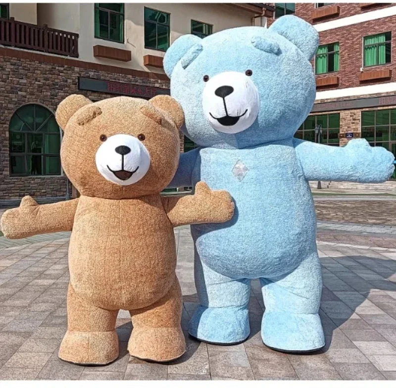 

Simbok Teddy Bear Inflatable Costume Carnival Mascot Cartoon Birthday Party COS Role Play Bear Costume Halloween Mascot