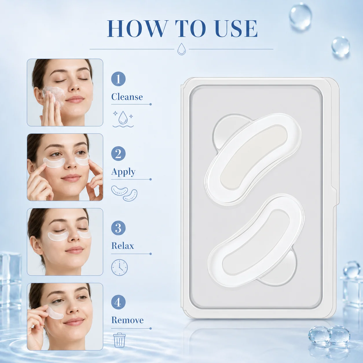 4/2 Stücke Hyaluronsäure-Mikronadel-Augenmaske mit Retinol, Tiefenfeuchtigkeitspflege, Straffung und Mikronadel-Patch – Detail 12