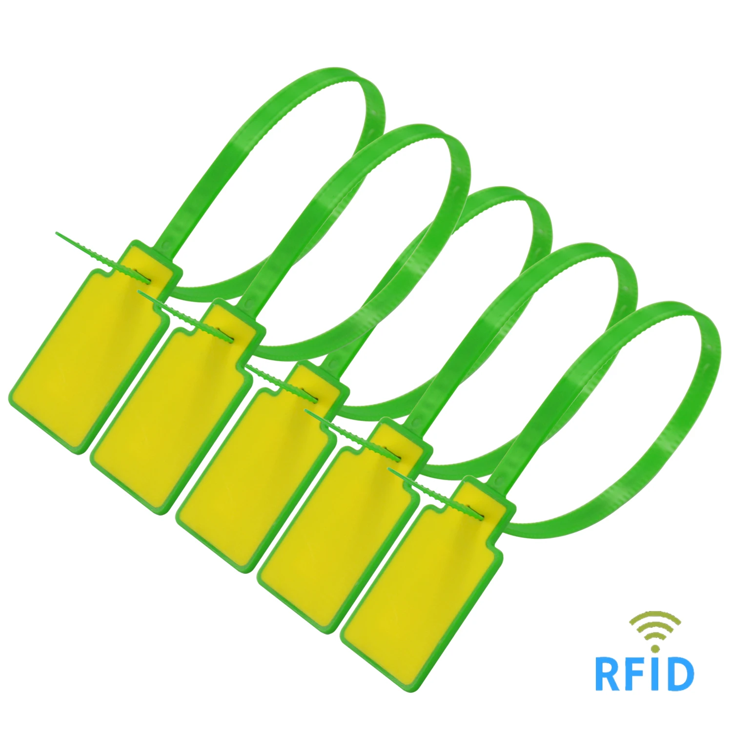 

ZC-56F Тонкая RFID-кабельная стяжка 330 мм, нейлоновая защитная пломба, UHF/NFC, дополнительная водонепроницаемая маленькая этикетка, электронная пломба для узкого