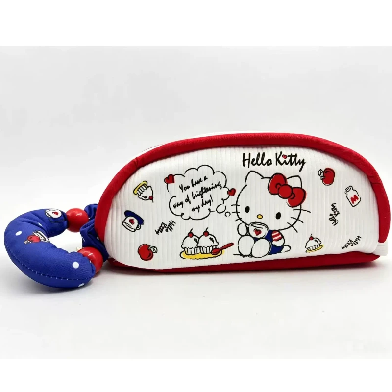iiGEN Hello Kitty Pencil Case Large Capacity Cloud Arch Shaped Cute Cartoon Portable Storage Pouch For Stationery Daily Use