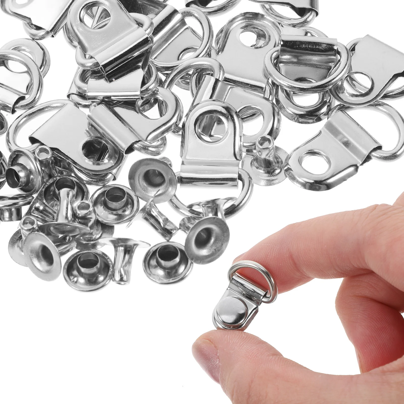 

30Sets Reusable Buckle Handbag Button Durable Stainless Steel Shoes Accessories Detachable DIY Buckles for Bags