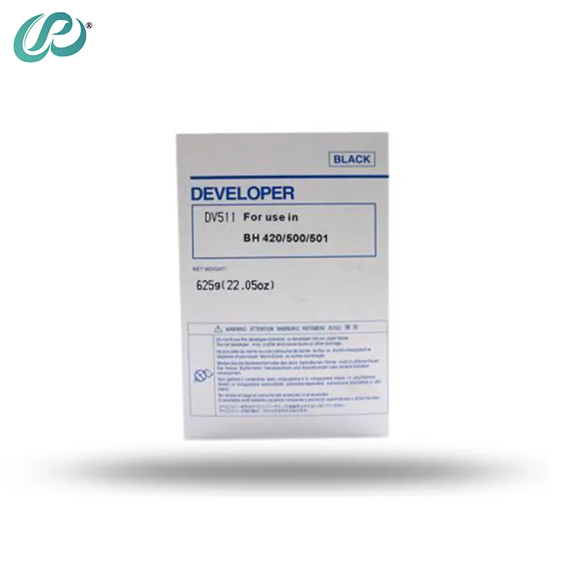 DV511 for Konica Minolta Bizhub BH420 BH421 BH500 BH501 BH360 BH361 BH501 Developer powder Developer New Compatible BK625g/bag