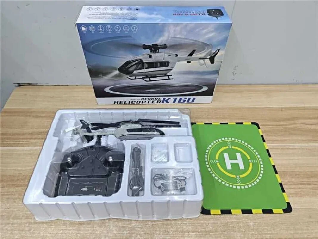2025 ใหม่ Weili K160 เฮลิคอปเตอร์สี่ช่องไม่มี Sidelobe Brushless 1106 Outrunner Motorircraft Ec-145 จําลอง Rc รุ่น