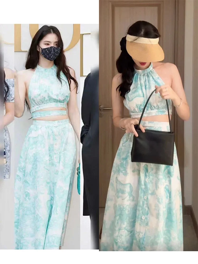 

Женская подвесная юбка длиной до колена с поясом, длинная юбка-зонтик трапециевидной формы, повседневная юбка из полиэфирного волокна, осень-лето