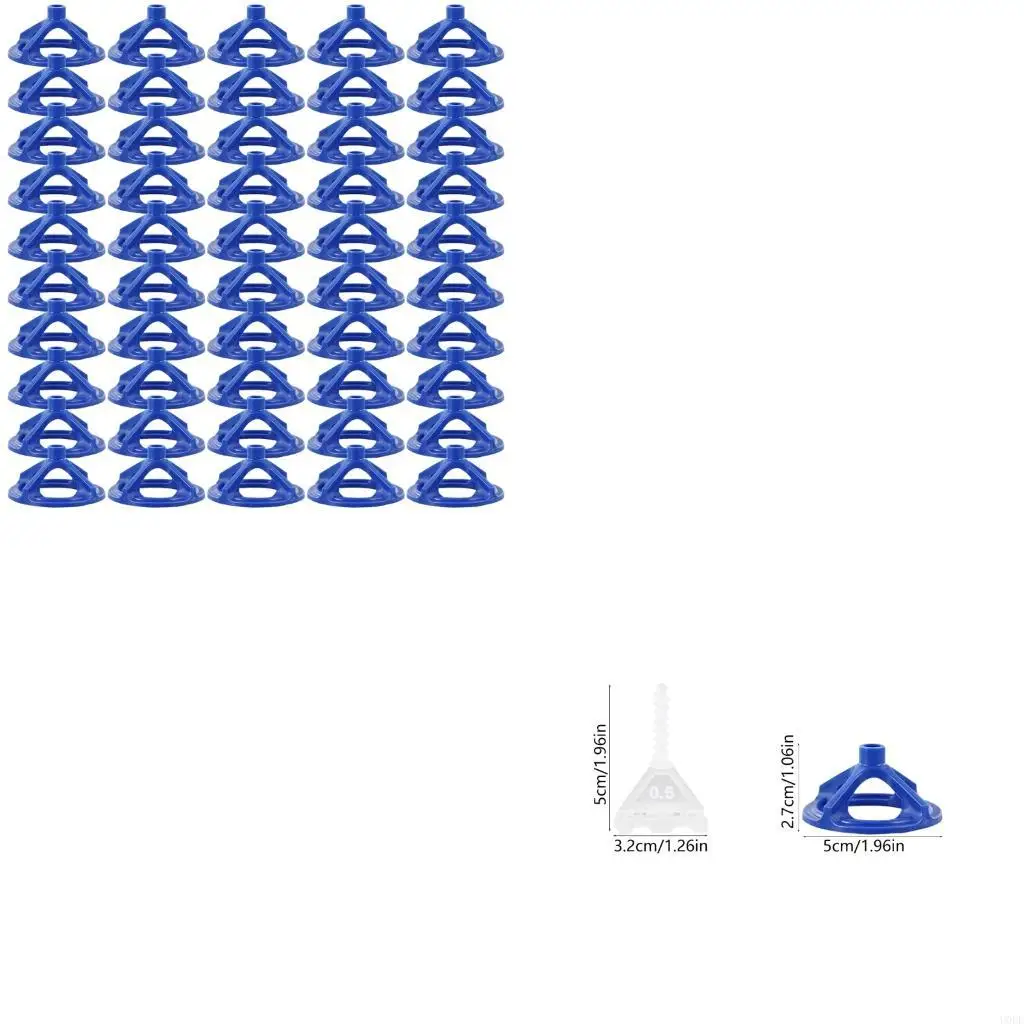 

100Pcs Professional Ceramic Tile Leveling System Clips Spiraling Spacers Wadge