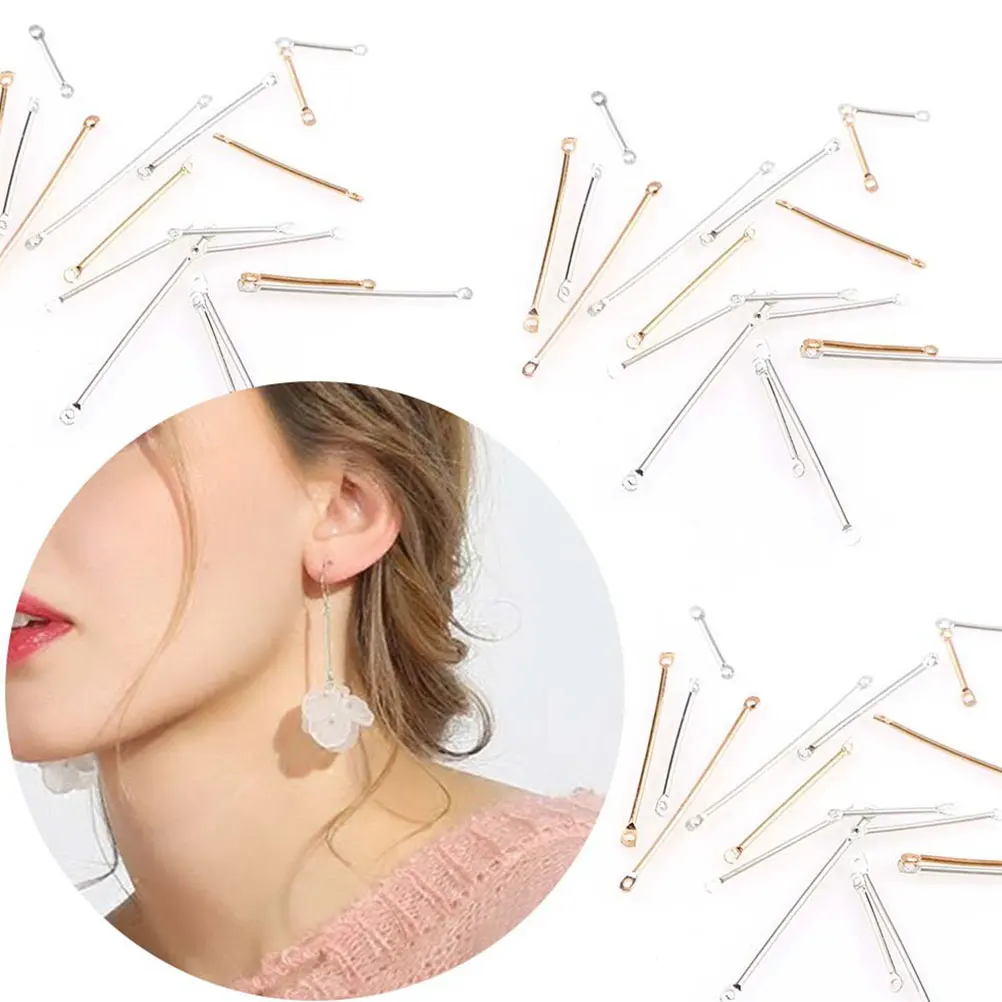 

200Pcs Handmade Eardrop Jewelry Accessories Connection Rods Premium Lightweight Earring Parts Supplies