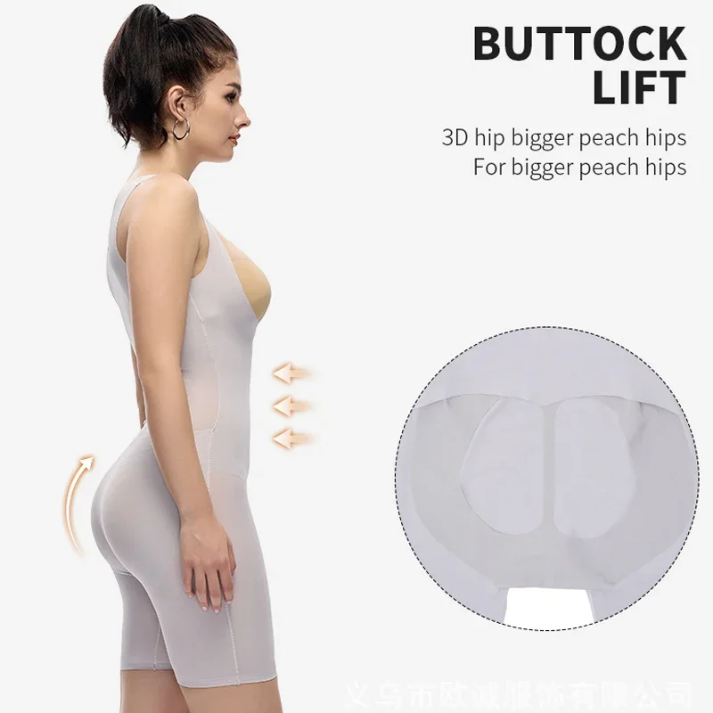 Women Bodysuit Full Body Shapewear Shaper Butt Lifter Buttock Hip Tummy Control Sculpting Slimming Sheath Woman Flat Belly