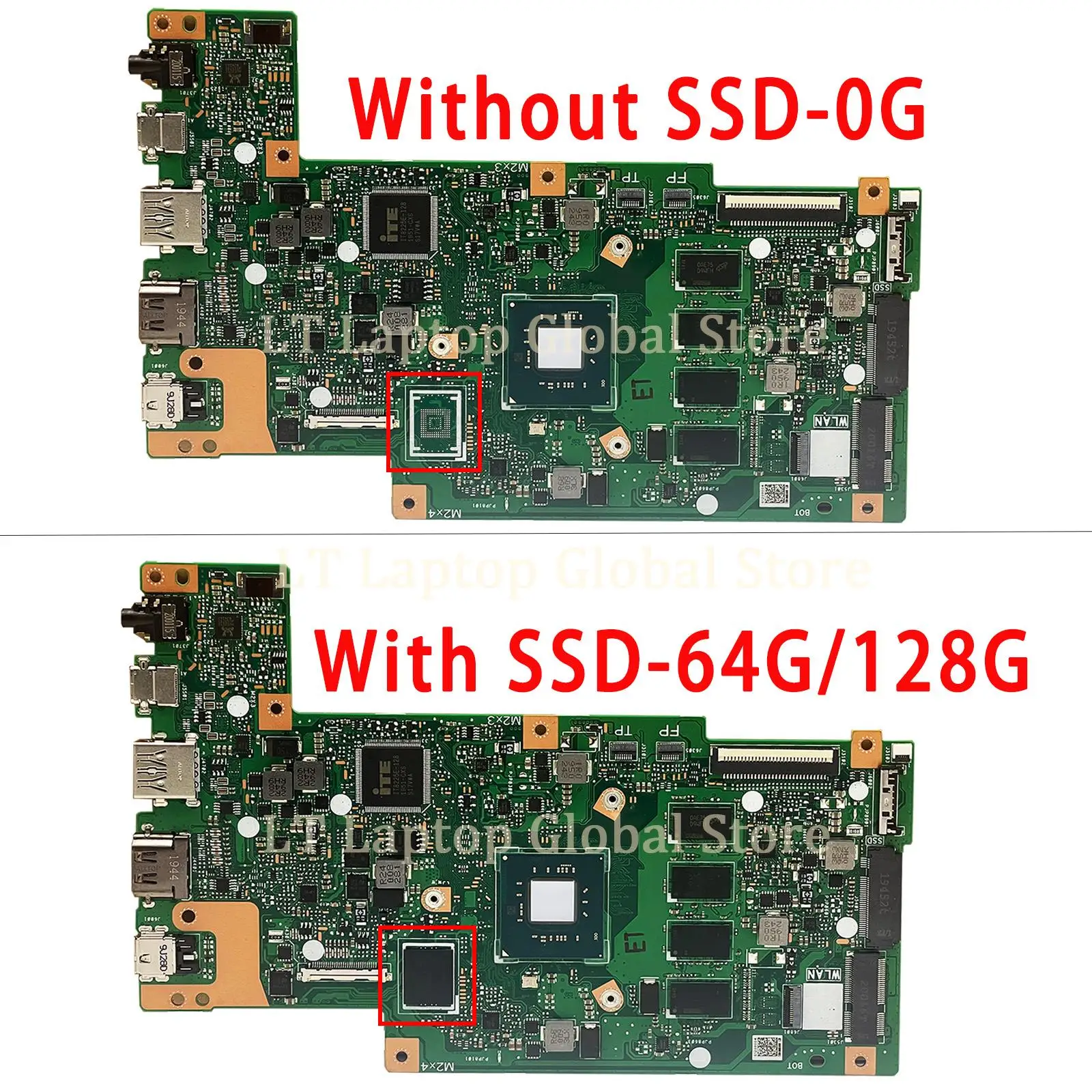 ASUS Laptop mainboard E410M E410MA E410MAB E510MA E510MAB R429M F414MA N4020/N4120 N5030 cpu 4GB/8GB RAM 14/15inch motherboard