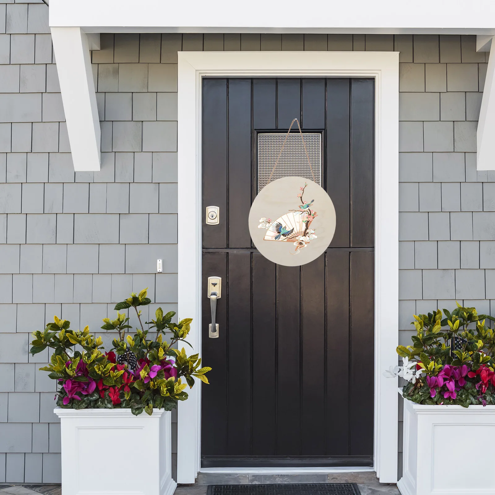 

2Pcs Wood Door Sign Pendant DIY Hanging Decor for Birthday Baby Shower Party Wedding Holiday Decoration Craft Project