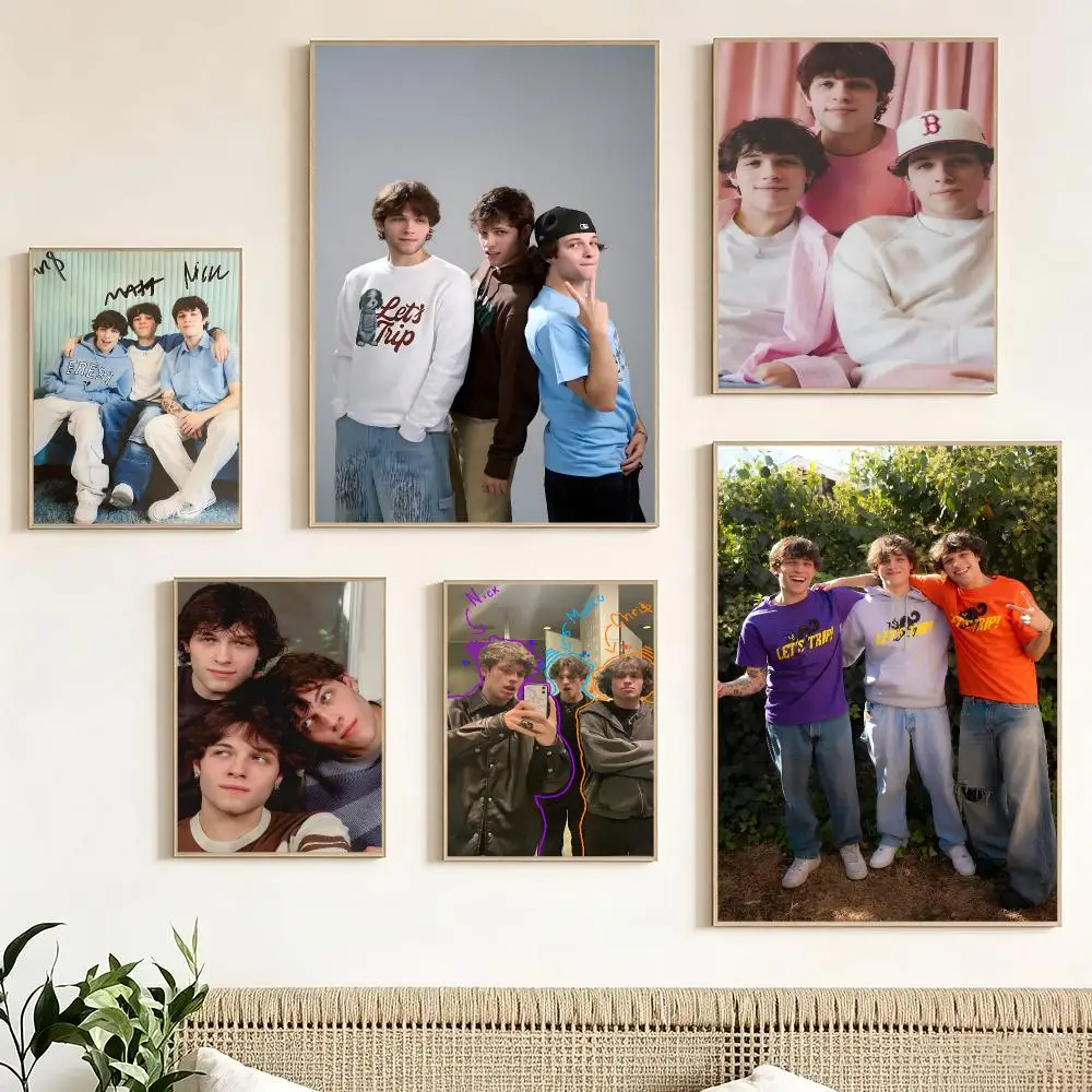 Car Videos Comedy S-Sturniolo Triplets Poster impermeable para el hogar sala de estar dormitorio bar decoracion estetica