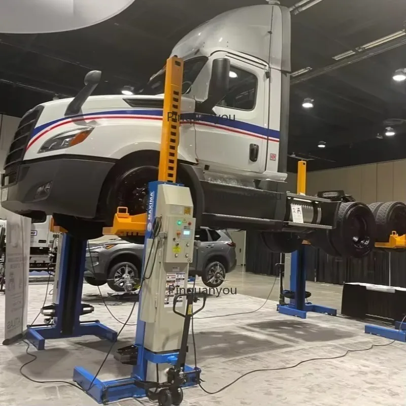 Certified ML4034BC Four-Post Battery-Operated Hydraulic Steel Mobile Column Lift for Auto Body Repair Equipment