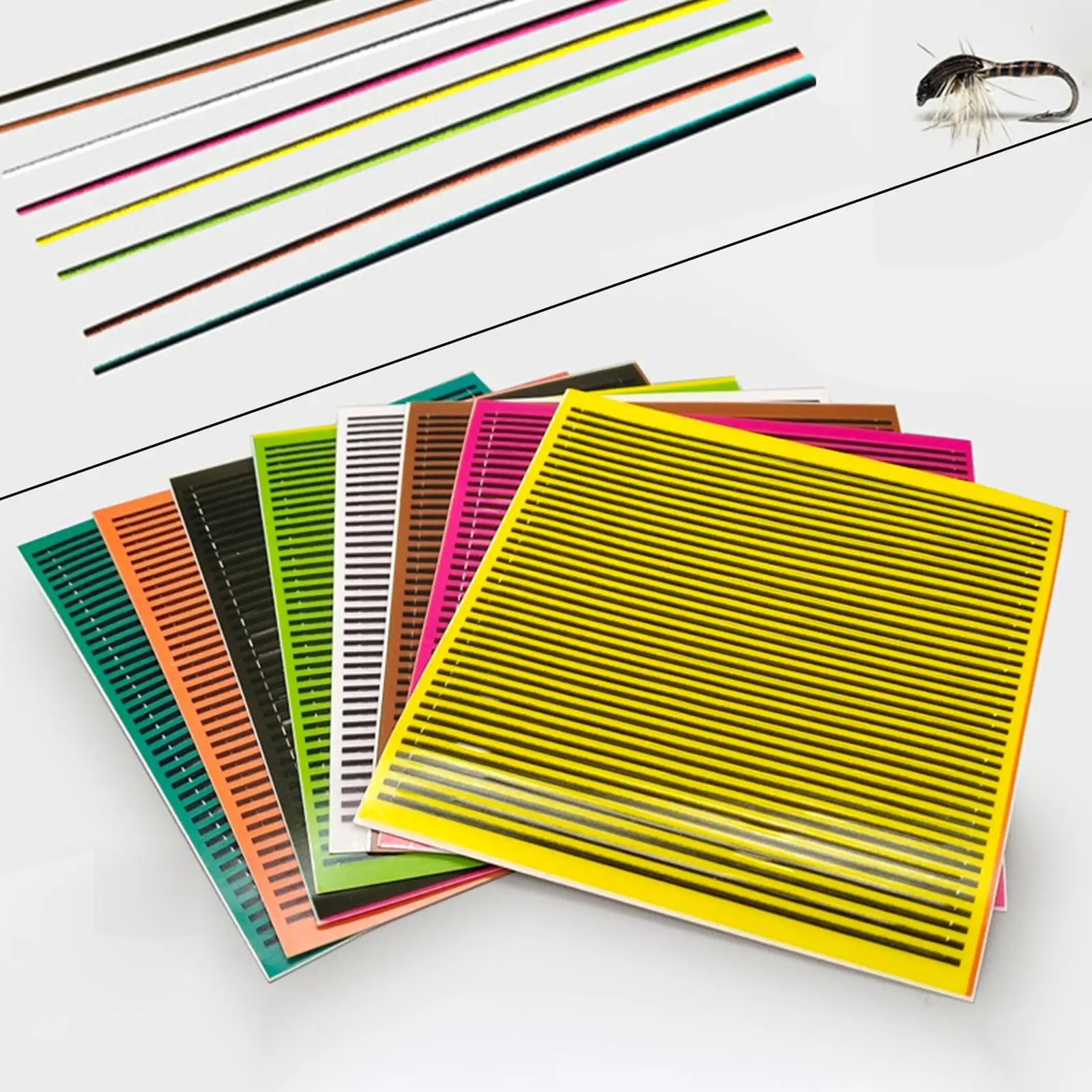 

8x материалы для завязывания мух, реалистичные принадлежности для завязывания мух, синтетический павлин