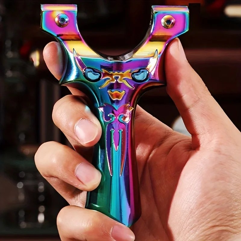 

Высокоточная рогатка для прицеливания и стрельбы с цветным металлом, оснащенная сумкой для хранения с резиновой лентой для охоты на открытом воздухе