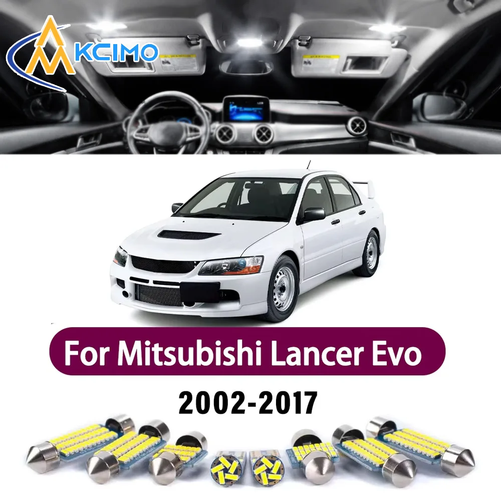 Energy Saving & Safer LED Interior For Mitsubishi Lancer Evo Evolution 7 8 9 10 VII VIII IX X 2002-2017 Auto Lighting Accessorie
