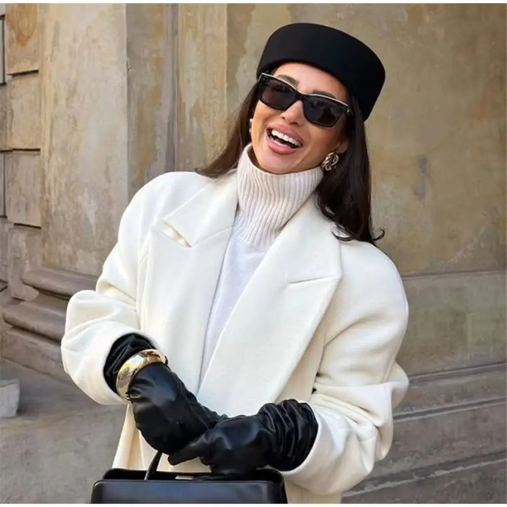 Fashion French Style Pillbox Hat Elegant Teardrop Fedora Hat Dome Solid Color Airline Stewardess Caps Banquet