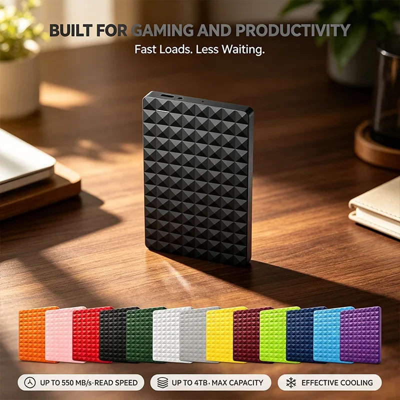 2026 NEW 2.5 Inch  4TB Expansion Portable External Hard Drive 2TB USB3.0 Ultra High Speed External For Laptop Internal Storage